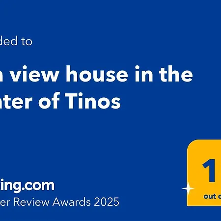 Sea View House In The Center Of Tínos
